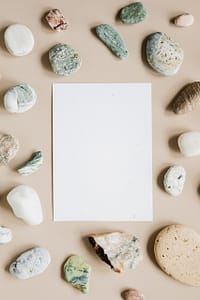 landing page with key pieces around it
