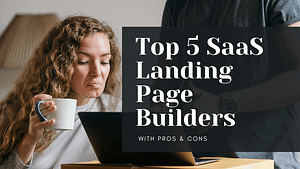 top 5 saas landing page cover photo